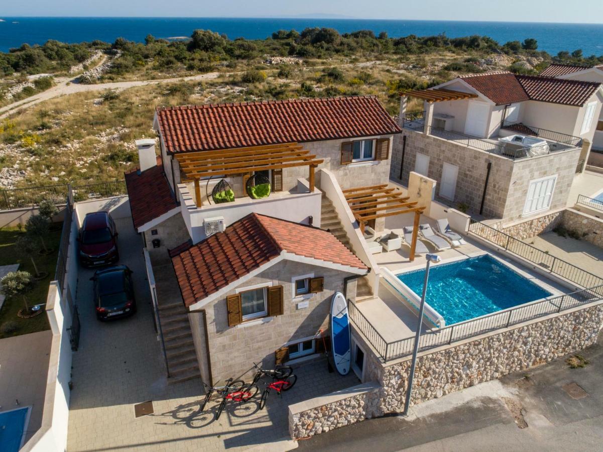 Villa Diomedes With The Sea View And The Pool Rogoznica  Ngoại thất bức ảnh